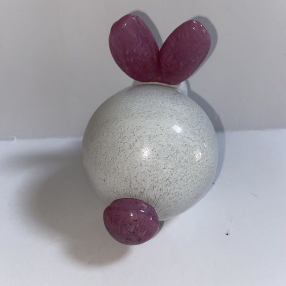 Thames Art Glass Bailey the Bunny Rabbit Signed 4" Easter - Picture 5 of 8
